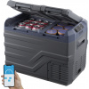 VEVOR Autochladnička VEVOR, 12 V autochladnička, prenosná 32-litrová mraznička s dvoma zónami, nastaviteľný rozsah od -4℉ do 68℉, 12/24 V DC a 100-240 V AC kompresorová chladnička pre vonkajšie použit