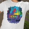 Tričko s potlačou TETRIS Pánsky Biela L