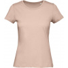 B&C INSPIRE T / Dámske tričko Medium Fit z bio bavlny - millennial pink XS