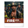 Nástenný kalendár Dreamy Firefighters 2026, 30 x 34 cm