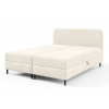 Wilsondo Čalúnená boxspring posteľ s úložným priestorom Fubu 160x200 - smotanová
