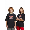 Detské bavlnené tričko adidas Originals čierna farba, s potlačou, JV7777 164