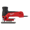Píla priamočiara s horným držaním, heavy duty, JS 120 X ; MILWAUKEE; 4933381680, Variant 4 m kábel, 5 x píl. list, ochr. proti otrepu, ochranný kryt na pätku, adaptér na odsávanie, kufor