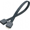 AKASA LED prodlužovací pásek RGP 4pin(M) na 4pin(F) / AK-CBLD01-50BK / černý / 50 cm