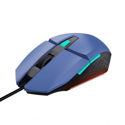 TRUST myš GXT 109B FELOX Gaming Mouse, optická, USB, modrá 25067