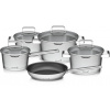 G21 Súprava riadu Gourmet Magic s cedidlom, 9 dielov, nerez G21-001N G21-001N