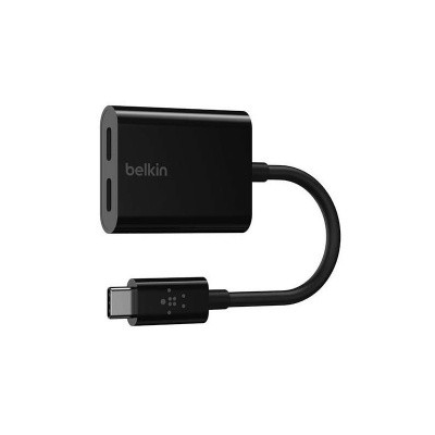 Belkin USB-C Audio + Charge adapter - Black F7U081btBLK
