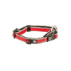 Obojok DUVO+ EXPLOR WEST nylon, červený dĺžka x šírka: 40-65mm/25mm