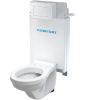 Alcadrain WC set Komfort C100-SET + závesné WC ALCA pre zamurovanie