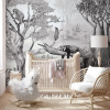 VLADILA Sleepy Meadow Gray - tapeta