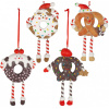 Vianočná dekorácia - 1ks Donut alebo praclík 13cm (42063 Christmas tree decorations donut pretzel 13cm)