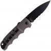 Vega Böker Plus 01KALS94 AKS-74 Black D2 automatický nôž 8,5 cm, čierna, šedá, hliník, spona