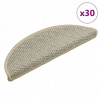 Samolepiace rohože na schody sizal-look 30 ks 56x17x3 cm