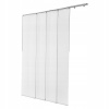 VEVOR Panelové záclony Biele 4 panely 116-218 cm z polyesterovej tkaniny