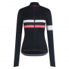 RAPHA Brevert Long Sleeve Dámsky Dres Dark Navy/Pink/White Veľkosť: L
