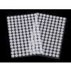 Suchý zips samolepiaci kolieska Ø10 mm Variant: 1 biela, Balenie: 1 karta