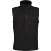 Regatta | TRA788, 2-vrstvová softshellová vesta „Flux“, čierna, XXL