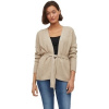 Vila Kabáty Ril Cardigan L/S - Natural Melange Biela