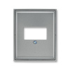 Kryt zásuvky reproduktorové, komunikačné priame alebo prístroje USB, oceľová, ABB Time 5014-A00040 36