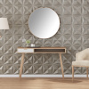 Nástěnné panely 24 ks betonové 50 x 50 cm XPS 6 m² origami Šedá 4100063