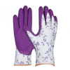 GEBOL rukavice FLOWER LILA záhradné s latexovou ochrannou vrstvou Variant: VELKOST 7 - 709800