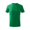 MALFINI Tričko Basic 138, krátý rukáv, dětské MAL-1381607 Zelená středně 12 roků