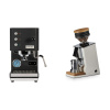 Profitec GO, black + Eureka Mignon Single Dose, White & Oak