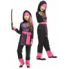 Dievčenský kostým - Dievčenský outfit Warrior Black Ninja 128/134 (Dievčenský kostým - Dievčenský outfit Warrior Black Ninja 128/134)