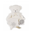 Doudou et Compagnie Paris Doudou Darčeková sada medvedík s dečkou sivý 30 cm