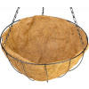 Vešiak Strend Pro, držiak na kvetináč, oceľ/kokos, visiaci, s retiazkou a háčikom, 40 cm