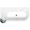 Polysan ASTRA L SLIM asymetrická vana 165x80x48cm, bílá