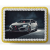PROSTOKĄTNY JEDLÝ OBRÁZOK NA TORTU A4 20x29CM - HONDA CIVIC + DARČEK MENO TEXT