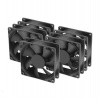 AKASA ventilátor AK-8025LS-KT05 80x80, Sleave bearing, 3-pim, 5ks v balení (AK-8025LS-KT05)