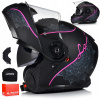 Motocyklová prilba LS2 FF908 Strobe II Lux M.Black Pink XL