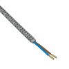 DPM Opletený kábel 2x0,75mm², šedo-biely, balenie 3m [DIC0530]
