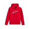 Mikina AGELESS HOODIE 3, ALPINESTARS (červená/biela) L