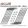 Florbalový set ACCUFLI AirTek A80 - Black 9 ks ľavá / 1 ks pravá