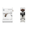Ascaso Steel UNO PID, White&Wood + Eureka Mignon XL, CR chrome