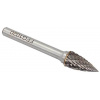 Technická fréza oválna špicatá 10 x 20 mm, dĺžka 60 mm, TYP G, stopka 6 mm, XL-TOOLS