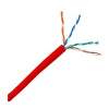 UTP kabel PlanetElite, Cat5E, licna(lanko), PVC, červená, 305m KAB-UTP5E-L-PVC-RED