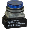 Promet Signální lampa 30mm modrá 24 - 230V AC / DC (W0-LDU1-NEF30LD N)