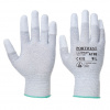 Portwest A198 PU Fingertip Antistatické rukavice šedá 10/XL