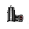 Baseus 2x USB Fast Charger 30W - Autonabíjačka s funkciou Quick Charge 3.0 na 2 zariadenia - čierna