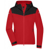 James&Nicholson Dámska softshell bunda JN1179 Light Red M