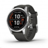 Garmin fenix® 7S Pro – Solar Edition, Silver / Black Band 010-02776-01