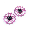 JRC Components kladky prehadzovačky 13z. keramické JRC pre Shimano 12r. MTB Farba: Rúžová