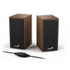 Reproduktory Genius SP-HF180 2.0, 6W, USB, drevené