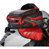 Tankbag na motocykel M30R, OXFORD (čierny / červený, s magnetickou základňou, objem 30 l)