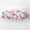 Biante Vankúš valec bonbon Sandra SA-493 Kolibríky s ružovými kvetmi na bielom 15x40 cm