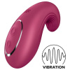 Satisfyer Dipping Delight - akumulátorový klitorisový vibrátor (červený)